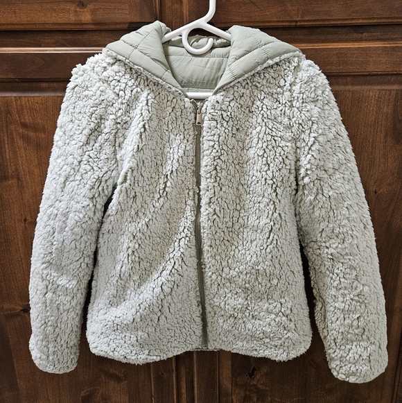 Love Tree Reversible Sherpa-Lined Quilted Jacket – Size Small - Picture 4 of 9